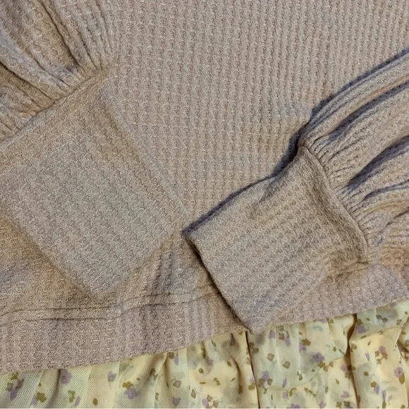 FREE PEOPLE Opposites Attract Floral Mini Sweater Dress - Picture 7 of 11